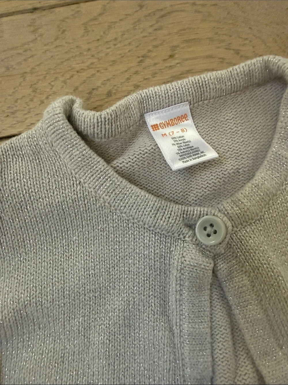 Gymboree Silver-Thread Light Gray Knit Bolero
